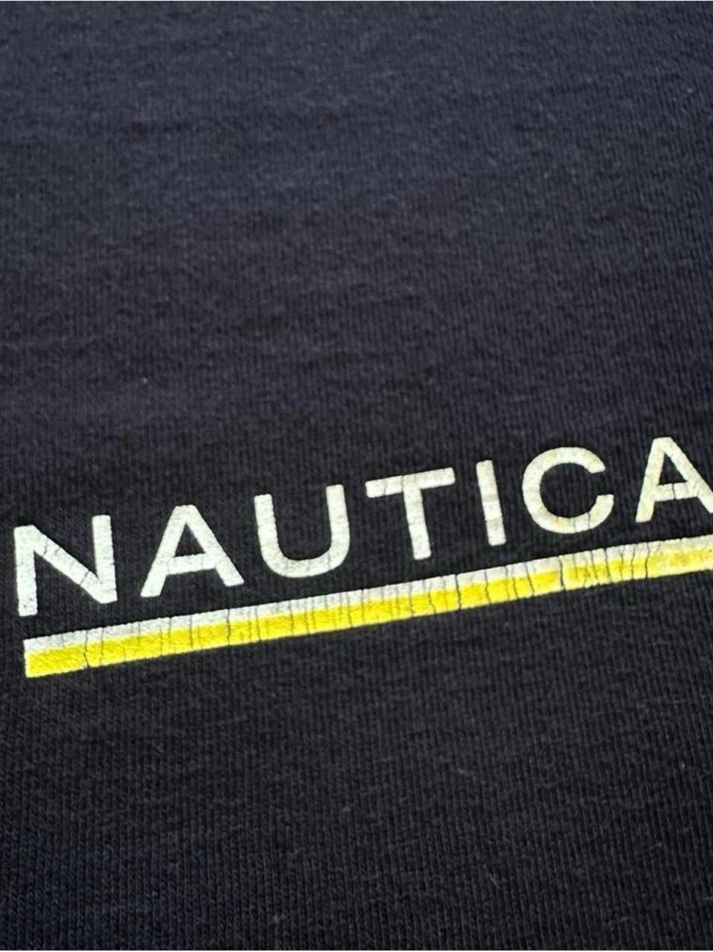 Vintage 1990s Nautica Navy Sail Graphic Tee Large - Picture 4 of 5